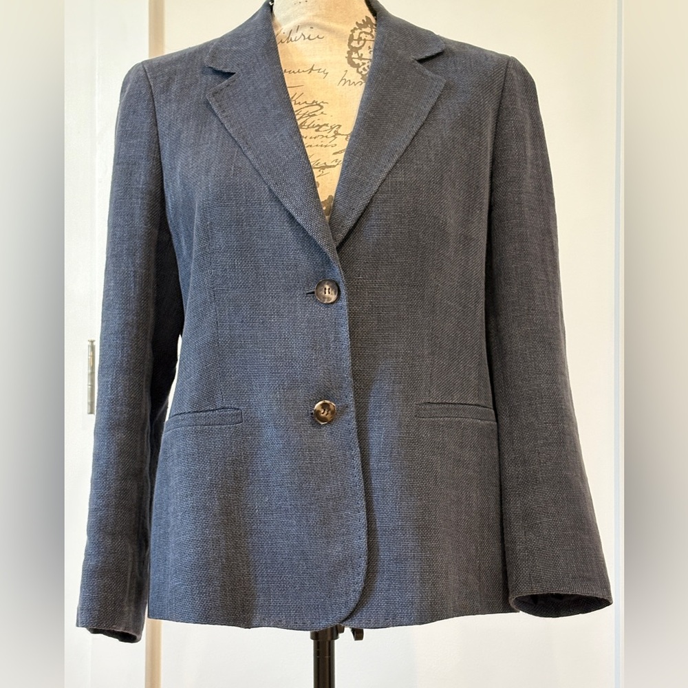 Lafayette 148 wool linen size 10 women’s jacket excellent condition